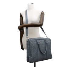 Load image into Gallery viewer, Bottega Veneta INTRECCIATO 2WAY Business Bag Gray Leather
