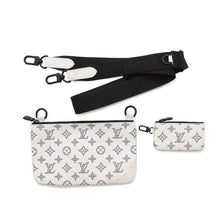 将图像加载到图库查看器中，LOUIS VUITTON Trio Messenger WhiteM24754 Monogram Shadow
