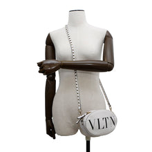 Load image into Gallery viewer, Valentino Garavani VLTN Logo Lock Studded Shoulder Bag WhiteQW2B0C47RCH Leather
