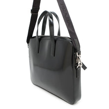 将图像加载到图库查看器中，PRADA 2WAY business bag Black2VE368 BrushedLeather
