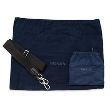 将图像加载到图库查看器中，PRADA 2WAY business bag Black2VE368 BrushedLeather
