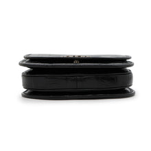 将图像加载到图库查看器中，CELINE Busas Shoulder Bag Black114453 Croco embossed leather Size Medium
