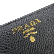 将图像加载到图库查看器中，PRADA Saffiano LeatherMulticolor Bifold Wallet Black/Pale pink1ML050 Leather
