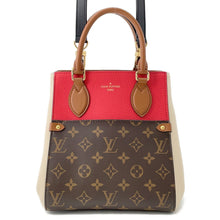 Load image into Gallery viewer, LOUIS VUITTON Fold tote Cerise/Cream/BrownM45389 Monogram Calf Leather Size PM
