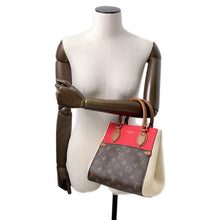 Load image into Gallery viewer, LOUIS VUITTON Fold tote Cerise/Cream/BrownM45389 Monogram Calf Leather Size PM
