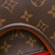 Load image into Gallery viewer, LOUIS VUITTON Fold tote Cerise/Cream/BrownM45389 Monogram Calf Leather Size PM
