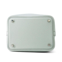 将图像加载到图库查看器中，HERMES Picotin Lock Blue Pale Taurillon Clemence Size PM
