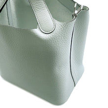 将图像加载到图库查看器中，HERMES Picotin Lock Blue Pale Taurillon Clemence Size PM
