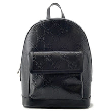 Load image into Gallery viewer, GUCCI GG Embossed Backpack Black658579 Leather
