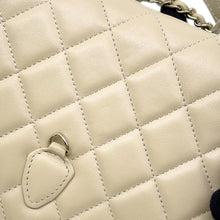 Load image into Gallery viewer, CHANEL Matelasse Top Handle Mini Chain Backpack Beige Lambskin
