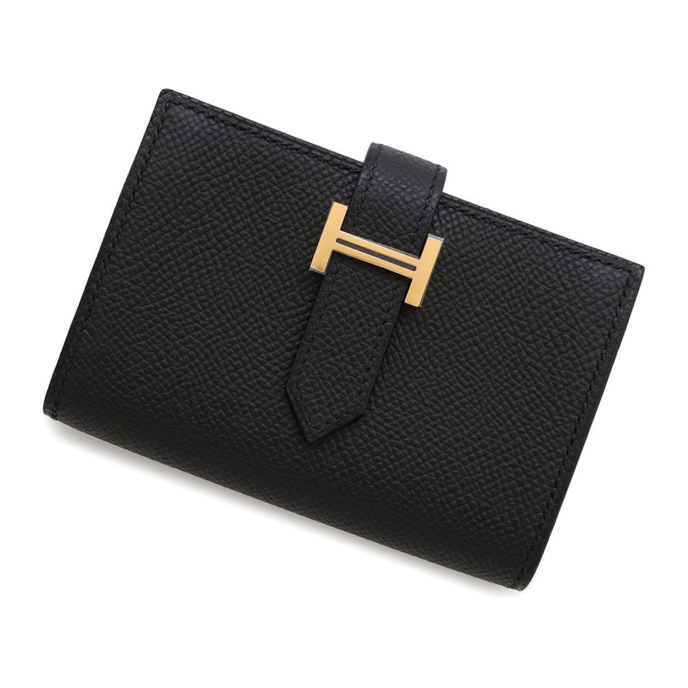 HERMES Bean mini Black Epsom