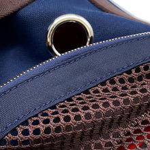 Load image into Gallery viewer, HERMES Dog carry bag Navy Canvas
