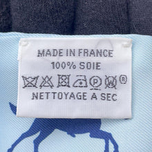 将图像加载到图库查看器中，HERMES Twilly HERMES Parade Hermes Parade Blue Gacier/Vert Amond/Gold Silk100%
