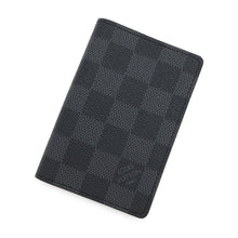 将图像加载到图库查看器中，LOUIS VUITTON Card Case Organizer de Poche NoirN63143 Damier Graphite
