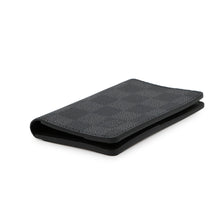 将图像加载到图库查看器中，LOUIS VUITTON Card Case Organizer de Poche NoirN63143 Damier Graphite
