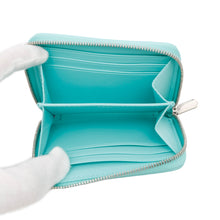 Load image into Gallery viewer, TIFFANY&amp;Co. Return to Tiffany &amp; Co. Small Wallet Infinity Blue Leather
