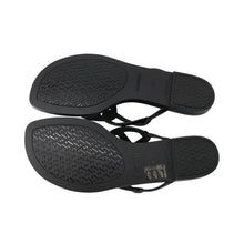 将图像加载到图库查看器中，HERMES Egeri Sandals Black Rubber Size 36
