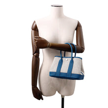 Load image into Gallery viewer, HERMES Neo Garden Blue Outremer/Ecru Toile H Viking Negonda Leather Size 23

