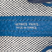 Load image into Gallery viewer, HERMES Neo Garden Blue Outremer/Ecru Toile H Viking Negonda Leather Size 23
