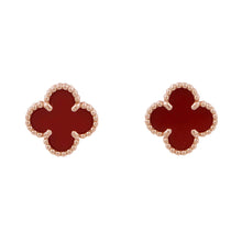 将图像加载到图库查看器中，Van Cleef &amp; Arpels Sweet Alhambra EarringsVCARN6BO00 18K Pink Gold
