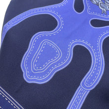 Load image into Gallery viewer, HERMES Maxi Twilly Belt Black/Blue Silk100%
