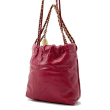 Load image into Gallery viewer, CHANEL CHANEL22 ChainShoulder Bag RedAS3980 Calf Leather Size Mini
