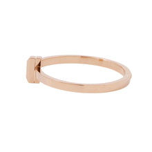 Load image into Gallery viewer, TIFFANY&amp;Co. T One Narrow Hinge Bangle Size Large67794303 18K Pink Gold
