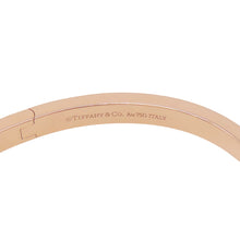 Load image into Gallery viewer, TIFFANY&amp;Co. T One Narrow Hinge Bangle Size Large67794303 18K Pink Gold
