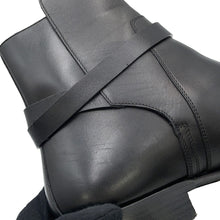 将图像加载到图库查看器中，HERMES Short Boots Fortune BlackH222979Z Calf Leather Size Chronomat 44
