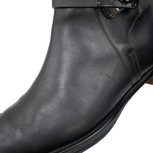 将图像加载到图库查看器中，HERMES Short Boots Fortune BlackH222979Z Calf Leather Size Chronomat 44

