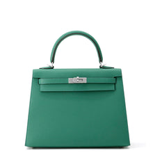 Load image into Gallery viewer, HERMES Kelly Sellier Vert Vertigo Epsom Size 25
