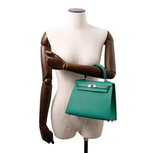 Load image into Gallery viewer, HERMES Kelly Sellier Vert Vertigo Epsom Size 25
