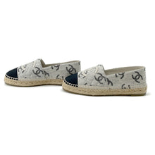 将图像加载到图库查看器中，CHANEL CC Logo espadrilles Gray/BlackG39028 Canvas Leather Size 38C
