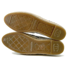 将图像加载到图库查看器中，CHANEL CC Logo espadrilles Gray/BlackG39028 Canvas Leather Size 38C
