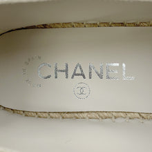 将图像加载到图库查看器中，CHANEL CC Logo espadrilles Gray/BlackG39028 Canvas Leather Size 38C
