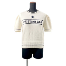将图像加载到图库查看器中，Dior Short Sleeve Knit Size 42 White154S09AM305 Wool 70% Cashmere30%

