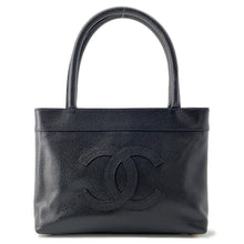 Load image into Gallery viewer, CHANEL CC Logo Handbag Black Caviar Leather
