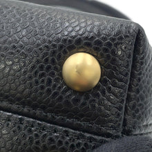 Load image into Gallery viewer, CHANEL CC Logo Handbag Black Caviar Leather
