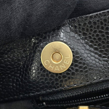 Load image into Gallery viewer, CHANEL CC Logo Handbag Black Caviar Leather
