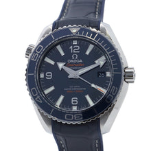 将图像加载到图库查看器中，OMEGA Seamaster Planet Ocean 600M Co-Axial W39.5mm Stainless Steel Leather Blue Dial215.33.40.20.03.001
