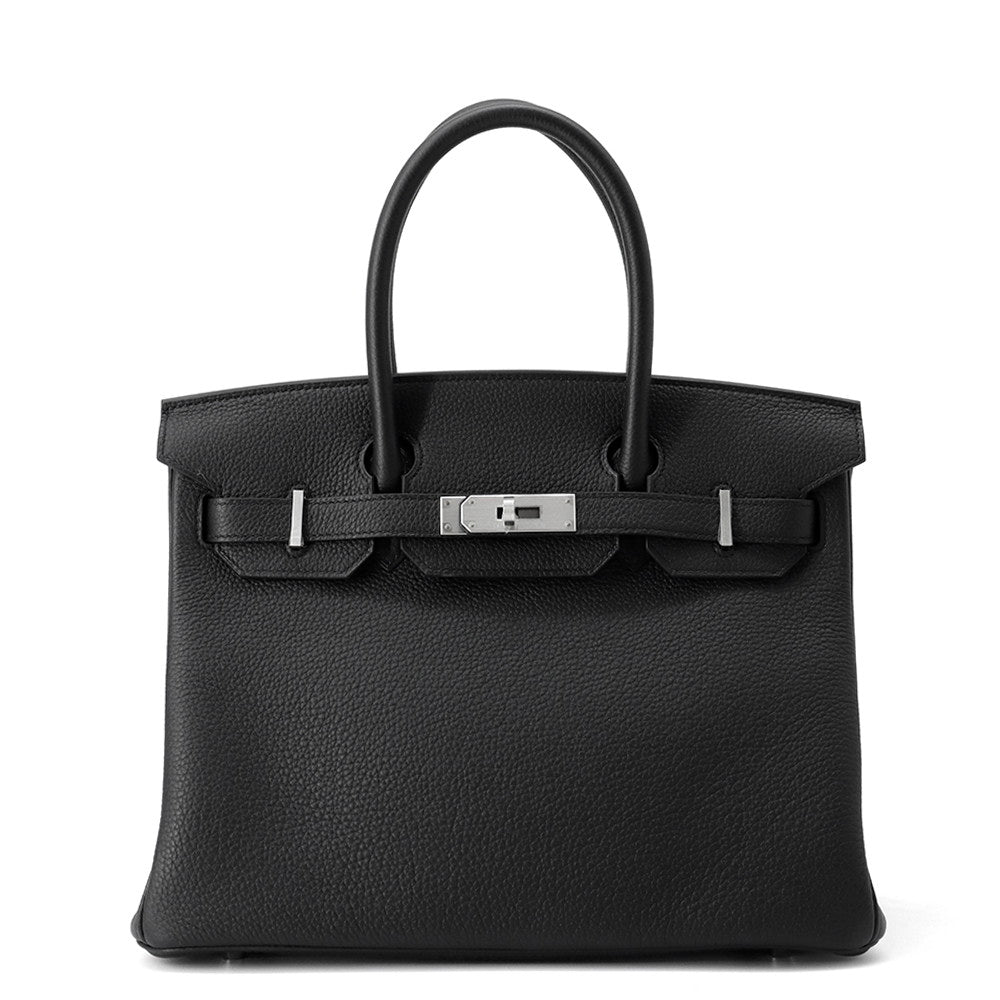 HERMES Birkin Black Togo Leather Size 30