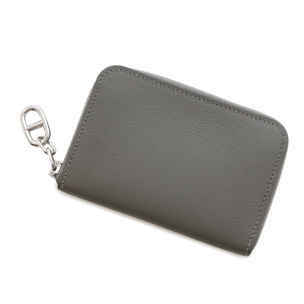 HERMES Zip an Go Gris Meyer Evercolor