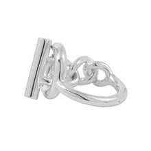 Load image into Gallery viewer, HERMES Croisette Ring Size 54/#14/MM SV925
