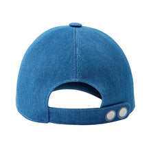 Load image into Gallery viewer, HERMES Tess Earrings Cap Size 57 Light Indigo washed denim
