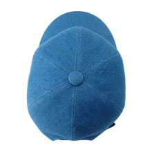 Load image into Gallery viewer, HERMES Tess Earrings Cap Size 57 Light Indigo washed denim
