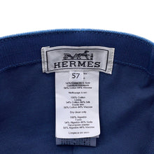 Load image into Gallery viewer, HERMES Tess Earrings Cap Size 57 Light Indigo washed denim
