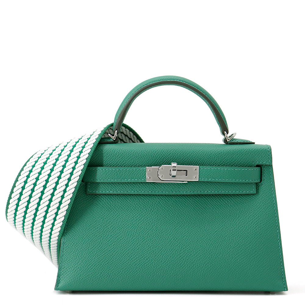 HERMES Mini Kelly Do Vert Vertigo Epsom Size Mini