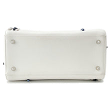 Load image into Gallery viewer, Dior Lady Dior White/BlackM0550PVBC Leather Rhinestone Size Medium
