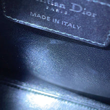 Load image into Gallery viewer, Dior Lady Dior White/BlackM0550PVBC Leather Rhinestone Size Medium
