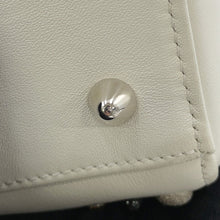 Load image into Gallery viewer, Dior Lady Dior White/BlackM0550PVBC Leather Rhinestone Size Medium
